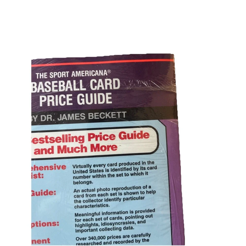 SEALED‎ 1994 Beckett Sport Americana Baseball Card Price Guide #16 Paperback